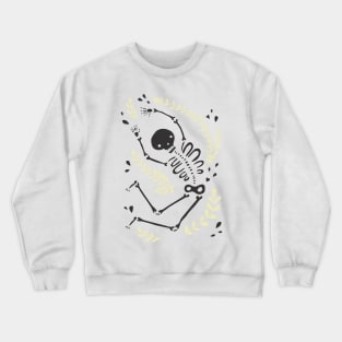 Falling Bones (yellow/black) Crewneck Sweatshirt